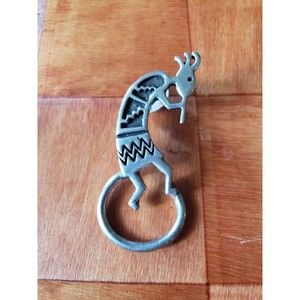 Vintage B.W Kokopelli Brooch Silvertone Pin Jewelry